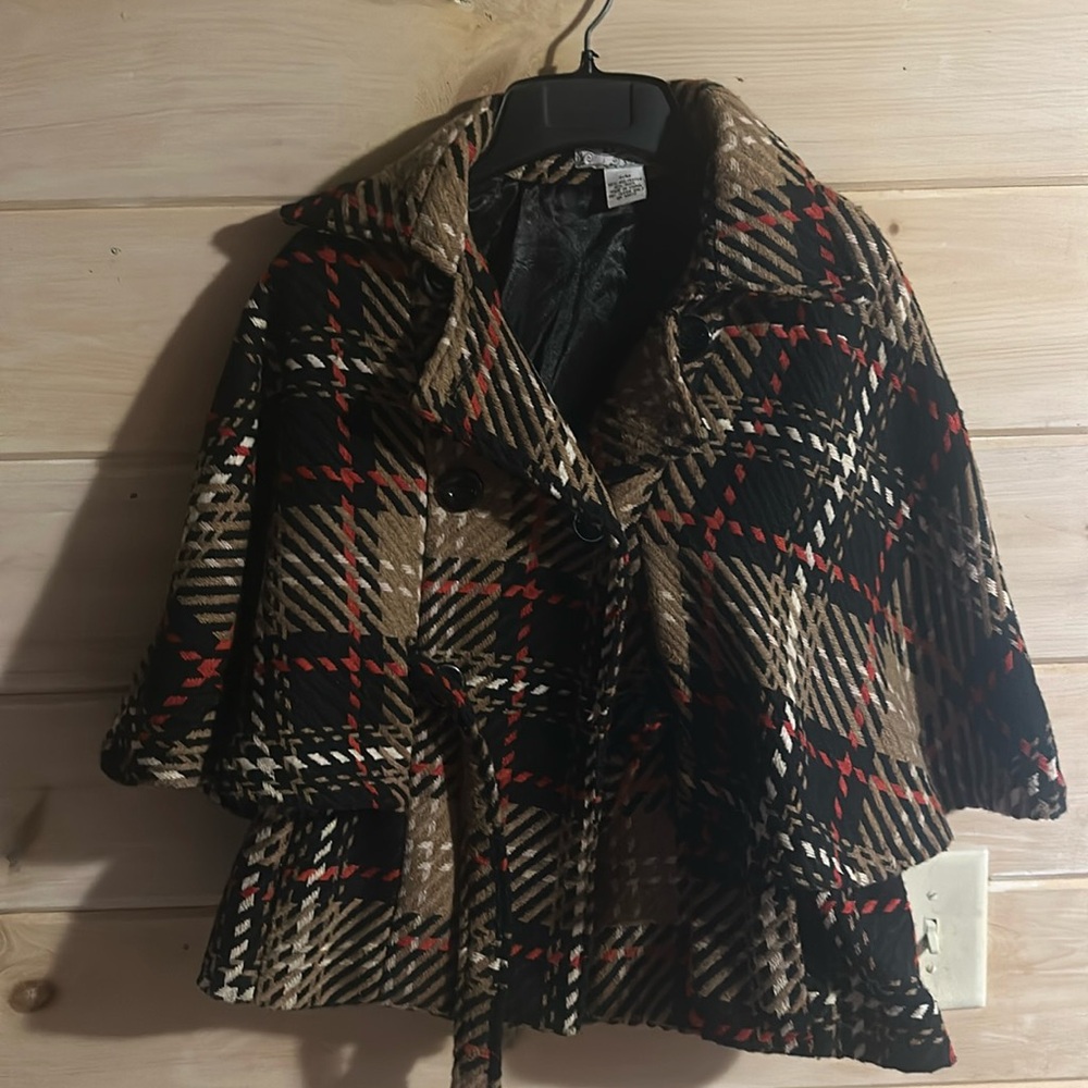 Steve Madden Multicolor Plaid Wool Blend Tweed Cr… - image 1